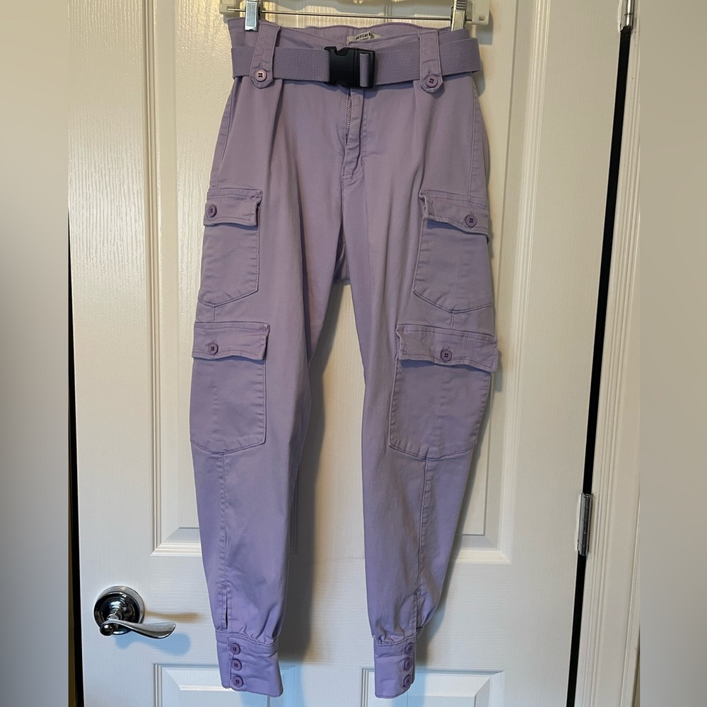 American Bazi Lavender Cargo Pants